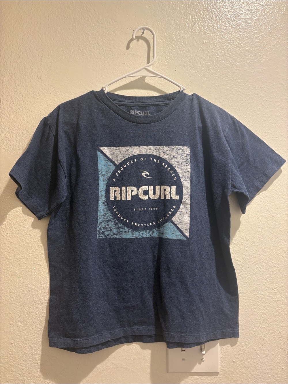 Rip Curl Navy Blue Logo Graphic Tee